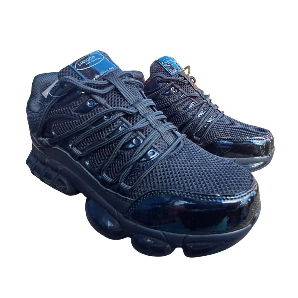 Lianggo Black Steel Toe Safety Sneaker Mens 6.5 Womens 8.5 EUR 39.5 LIAN1106 New